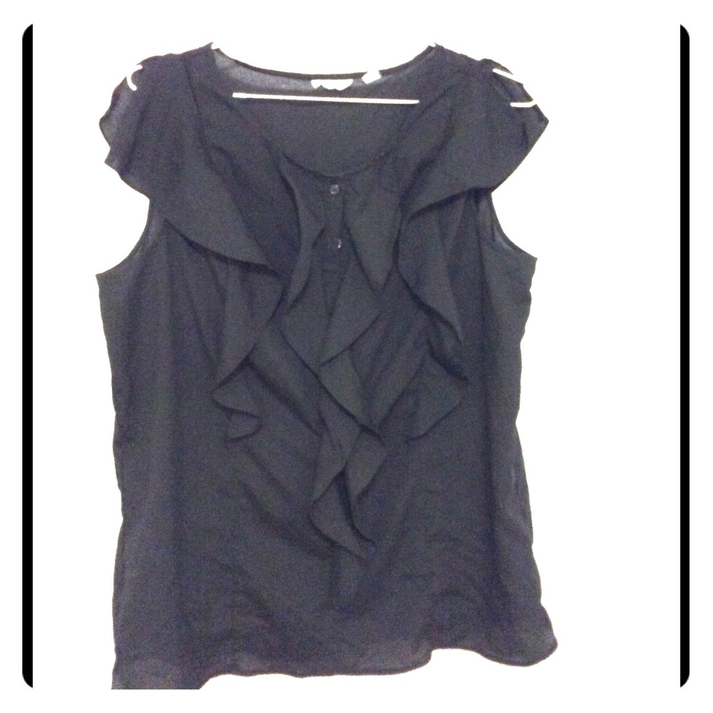 NY&Co. Black Sleeveless Blouse